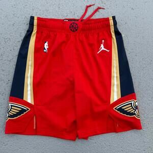 Men's New Orleans Pelicans Team Issued NBA Authentic Jordan Nike Shorts 36 +1 L